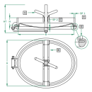 Mannloch 317 OVAL 345x455 V2A nach innen öffnend...