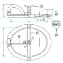 Mannloch 318 OVAL V2A 345x445 nach innen öffnend