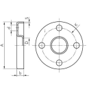 Edelstahl Losflansch DN350/355,6  GEPRESST  1.4301 PN10