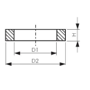 Dichtring aus PTFE für Gewinde G 1/2"