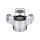 Barcelona Kupplung mit Außengewinde 1 1/2"  ALUMINIUM