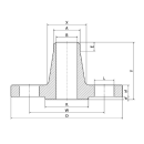 Vorschweißflansch ANSI 600lbs  2"  1.4404  80S