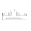 Gewindeflansch ASME 2" NPT 2"  1.4404  150lbs