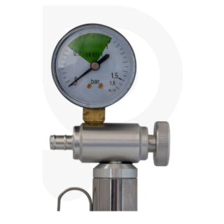 Ersatzmanometer für Luftpumpe dm 50mm, 0- 1,6bar  G 1/8"