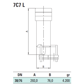 Pneumatik Vertikal Antrieb 120/204 Luft/ Luft