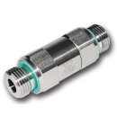 Edelstahl Rückschlagventil 1/4" AG/AG  1.4404...