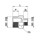 Reduzierdoppelnippel 5/4" x 1" ISO 228  1.4404