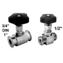 Nadelventil mit Clamp Anschlüssen 1" (Clamp...