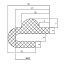 Dichtung für ovales Mannloch 340x440 EPDM...