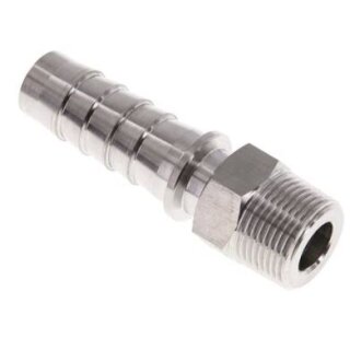 Schlauchtülle mit Außengewinde 3/4" Sicherungsbund für Schlauch 19x33  1.4301
