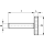 Edelstahl- Rändelschraube niedrige Form  M4 x8