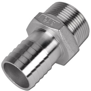 Schlauchtülle 1 1/4" NPT Tülle 32mm  1.4408