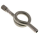 Edelstahl Wassersackrohr Kreisform 1/2" Anschweißende/ Muffe  1.4571