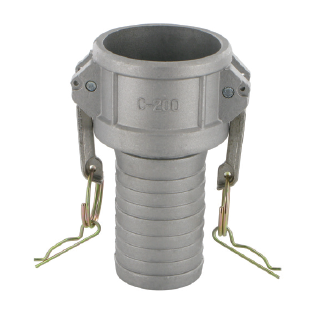 KAMLOK Mutterteil DN40 Schlauchtülle ALU für Schelleneinband (C) DREHBAR  Tülle 38,2mm