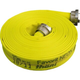Feuerwehrschlauch THÖNI REKORD 75-B  15 Meter  GELB