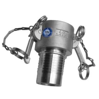 Schneekanonenschlauch THÖNI SNOWSTAR S2 mit KAMLOK SNOW Kupplungen 1x VT/ 1xMT  30 Meter