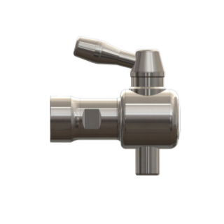 Probeentnahmehahn Kugelausführung mit Innengewinde 1/2" Länge 75mm  1.4301