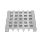 Bodenablauf MASSIV einteilig  240x240  senkrecht mit Ablauf  DN70mm