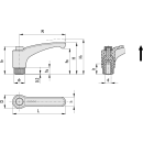 Verstellbarer Klemmhebel