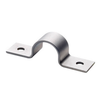 Edelstahl Bockschelle für Rohrdurchmesser 154mm  Lasche 25x4mm  V4A