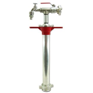 Standrohr DN50 1x C- absperr + 1x Zapfhahn 3/4"
