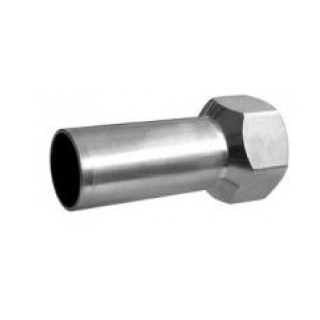 Absatznippel M-Kontur mit Innengewinde DN18 3/4"  1.4404
