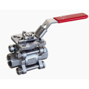 Dampfkugelhahn 1 1/4" dreiteilig mit ISO- TOP...