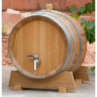 Holzfass mit innerer Edelstahlblase 20 Liter