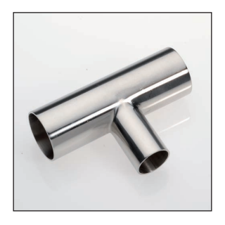 T- Stück Schweiß BS 4825 3A reduziert 2" auf 1 1/2"  1.4404