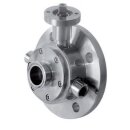 Tankventil mit Heizmantel Clamp 40-1"1/2 mit Flansch...