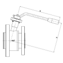 Tankventil Flansch DN40 mit Flansch DN50 ISO- TOP F05-14 PN16  1.4404