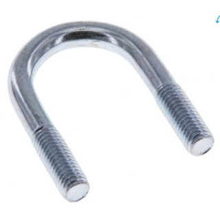 Rundstahlbügel DIN 3570 A  NW350 (14") A378  VERZINKT M24