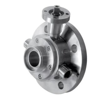 Tankventil mit Heizmantel DN80 mit Flansch DN125 ISO- TOP F07-17 PN16  1.4404