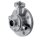 Tankventil mit Heizmantel Clamp 50-2" mit Flansch DN80 ISO- TOP F05-14 PN16  1.4404