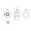 Tankventil Flansch DN100 mit Heizmantel mit Flansch DN150...