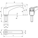 Verstellbarer Klemmhebel
