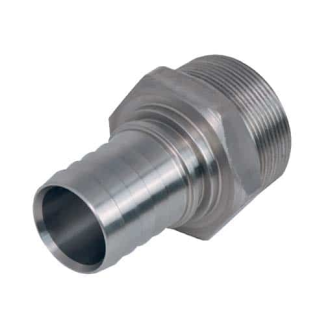 Schlauchtüllen DKR gerade 60° Konus 5/4" Tülle 25mm  1.4404