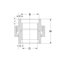 Verschraubung NPT 3/4" konisch dichtend  1.4404...