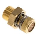 Drosselschalldämpfer Messing 1/8" SW13...