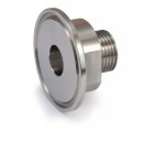 Clamp Anschluss 1/2" (25,4mm) auf NPT Außengewinde 1/4"  1.4404