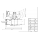 KFE Kugelhahn 1/2" Innengewinde / 3/4" Außengewinde mit Blindkappe V4A