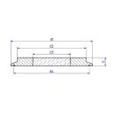 Clamp Schauglas (Clamp 50,5mm) DN25, DN32, DN40 und 1", 1 1/2" und ISO20, ISO25, ISO32  1.4462