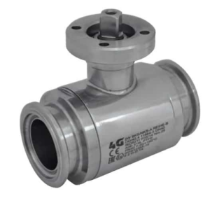 Edelstahlkugelhahn ASEPTIC  REIHE C  Nutklemmstutzen / Bundklemmstutzen  INTEGRAL