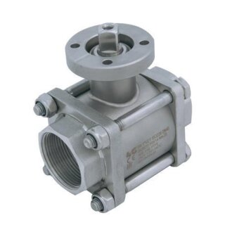 Edelstahlkugelhahn G Innengewinde / G Innengewinde 3-teilig ISO 228 INTEGRAL