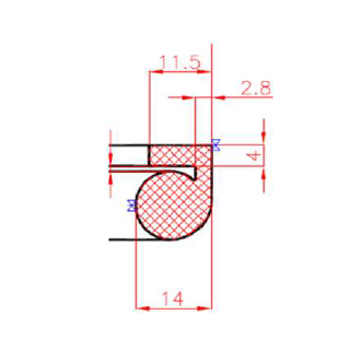 Dichtung für RIEGER 440x340 SILIKON