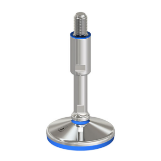 Maschinenfuß TEKNO-HYGIENIC M20, Fußplatte 100mm, Gesamthöhe 246mm  1.4404
