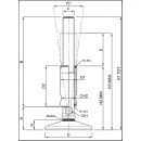 Maschinenfuß TEKNO-HYGIENIC M16, Fußplatte...