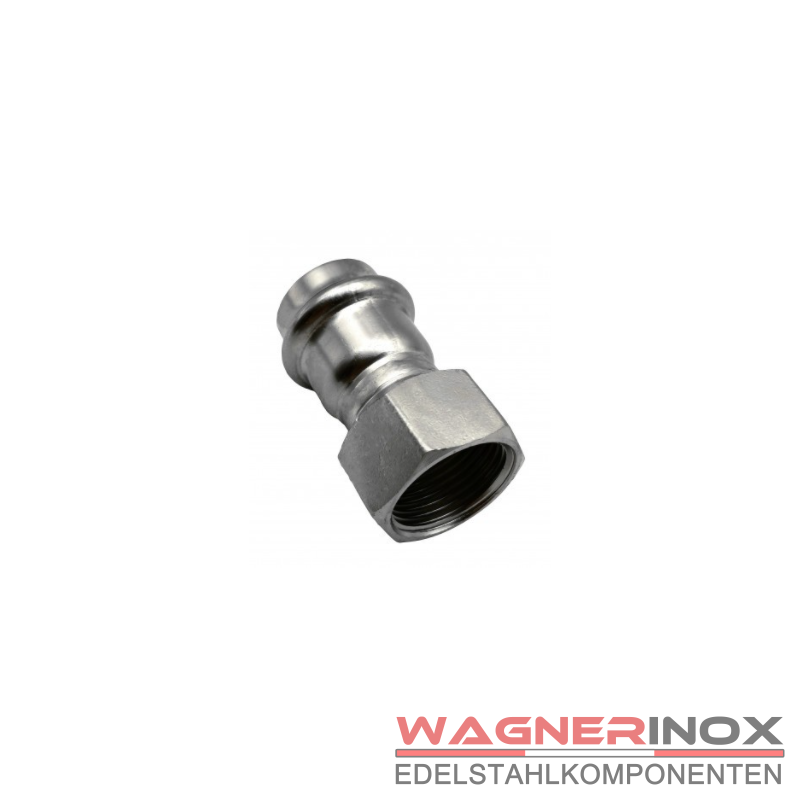 Gas-Wasser Pressfitting 15mm X 1/2 - DVGW Geprüftes Kombifitting